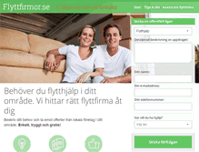 Tablet Screenshot of flyttfirmor.se